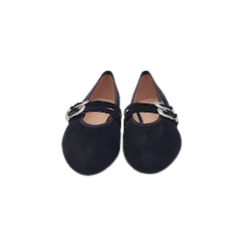 Viviamos Lara Black Suede Ladies Mary Jane