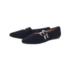 Viviamos Lara Black Suede Ladies Mary Jane
