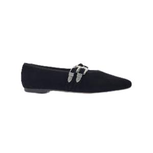 Viviamos Lara Black Suede Ladies Mary Jane