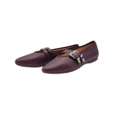 Viviamos Lara Wine Leather Ladies Mary Jane