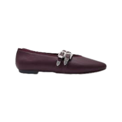 Viviamos Lara Wine Leather Ladies Mary Jane