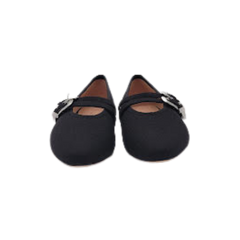 Viviamos Lara Black Flannel Ladies Mary Jane