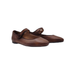 Papanatas 6315 Brown Leather Mary Jane