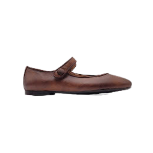 Papanatas 6315 Brown Leather Mary Jane
