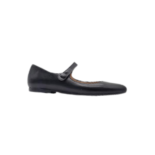 Papanatas 48015 Black Leather Mary Jane