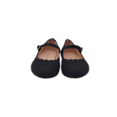 Viviamos Darma Black Flannel Ladies Mary Jane