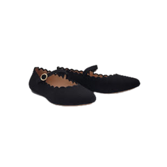 Viviamos Darma Black Flannel Ladies Mary Jane