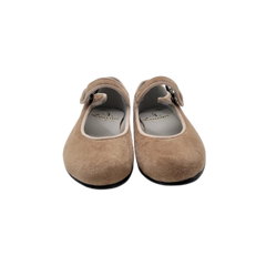 Luccini J109 Children's Camel Velvet Mary Jane