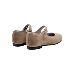 Luccini J109 Children's Camel Velvet Mary Jane