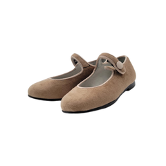 Luccini J109 Children's Camel Velvet Mary Jane