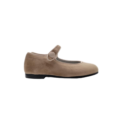 Luccini J109 Children's Camel Velvet Mary Jane