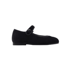 Luccini J109 Children's Black Velvet Mary Jane