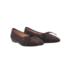 Brunella 416 Ladies Brown Flannel Ballet