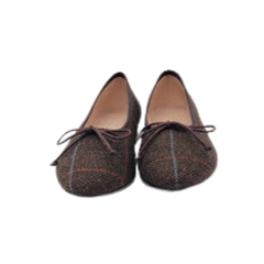 Brunella 416 Ladies Brown Flannel Ballet