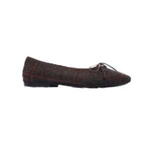 Brunella 416 Ladies Brown Flannel Ballet