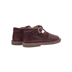Luccini 9065 Camel Leather T-Strap