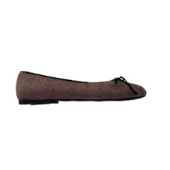 Brunella Devorah Taupe Velvet Flats