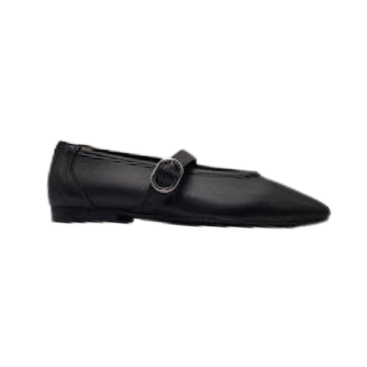 Brunella 535 Ladies Black Leather Mary Jane