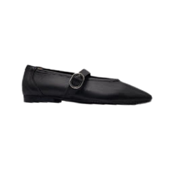 Brunella 535 Ladies Black Leather Mary Jane