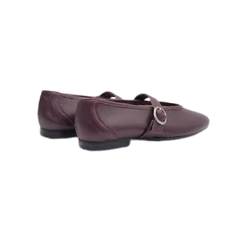 Brunella 535 Ladies Burgundy Leather Mary Jane