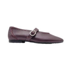 Brunella 535 Ladies Burgundy Leather Mary Jane