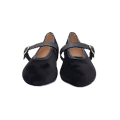 Brunella 535 Ladies Black Velvet Mary Jane