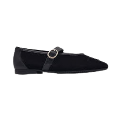 Brunella 535 Ladies Black Velvet Mary Jane