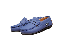 Atlanta Moccasin 32G Children's Blue Gum Loafer
