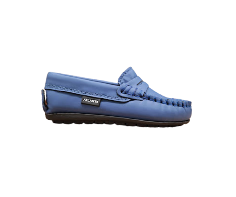 Atlanta Moccasin 32G Children's Blue Gum Loafer