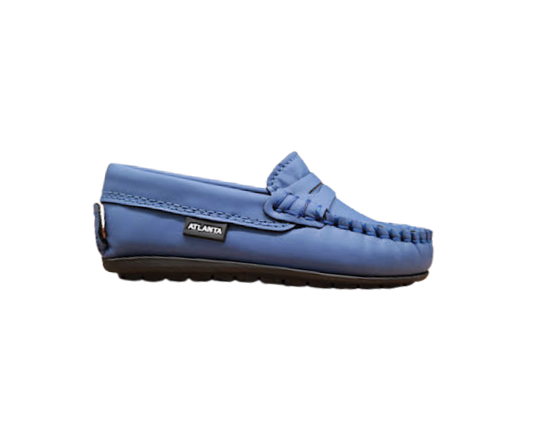 Atlanta Moccasin 32G Children's Blue Gum Loafer