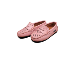 Atlanta Moccasin 32G Holes Children's Pink Loafer