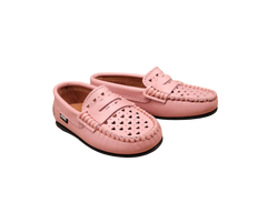 Atlanta Moccasin 32G Holes Children's Pink Loafer