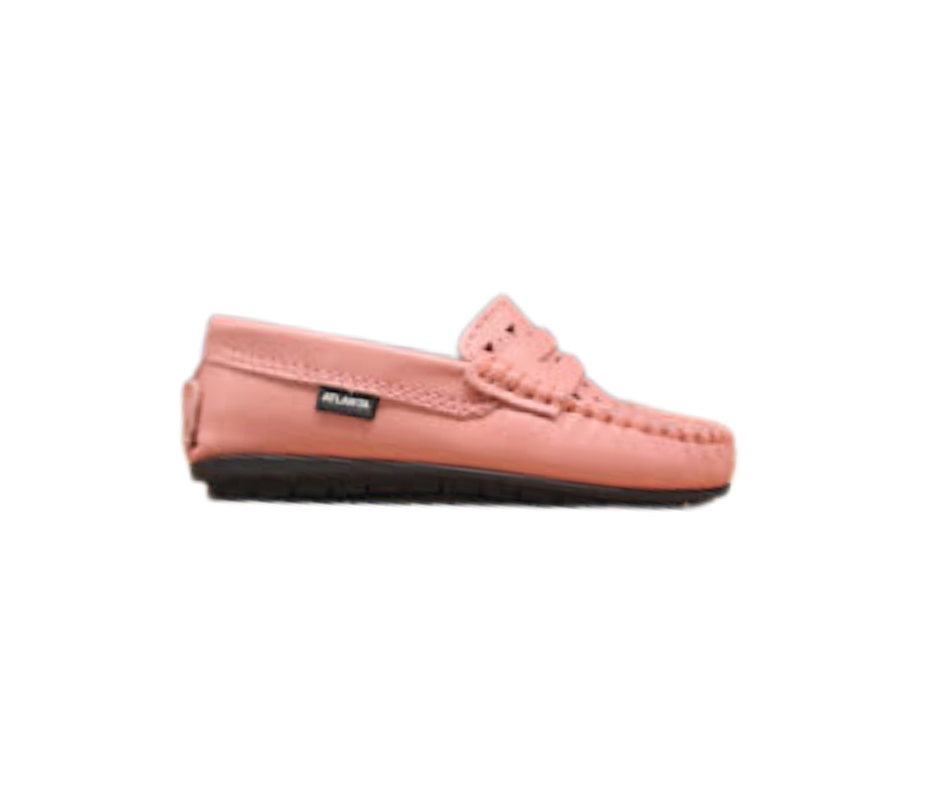 Atlanta Moccasin 32G Holes Children's Pink Loafer