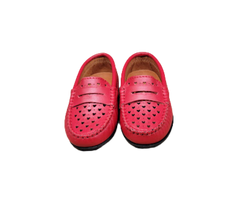 Atlanta Moccasin 32G Holes Children's Red Loafer