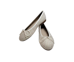 Papanatas 5631 Beige/Pink Fabric Ballet Flats