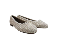 Papanatas 5631 Beige/Pink Fabric Ballet Flats
