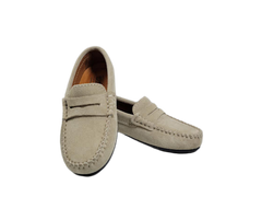 Atlanta Moccasin 32G Children's Sand Suede Loafer