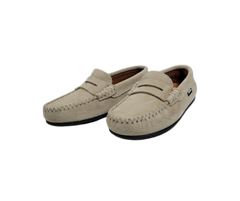 Atlanta Moccasin 32G Children's Sand Suede Loafer