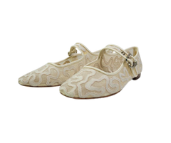 Sam Edeman Michaela Ivory Mesh Mary Jane