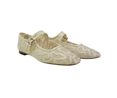 Sam Edeman Michaela Ivory Mesh Mary Jane