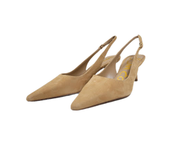 Sam Edelman Bianka Ladies Beige Suede Sling Heel