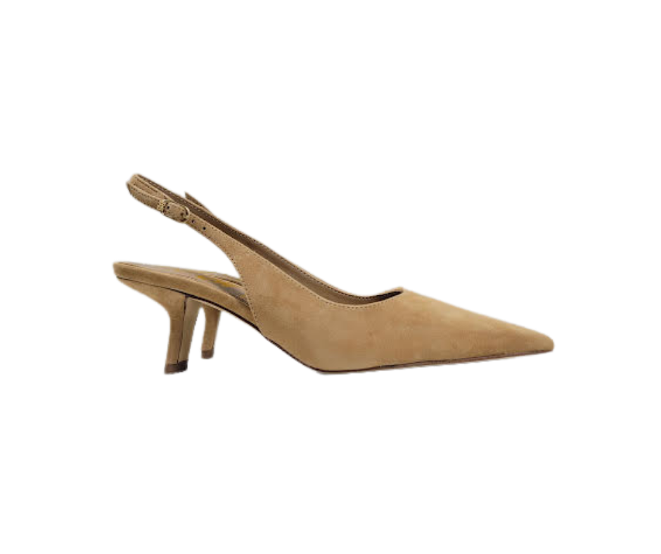 Sam Edelman Bianka Ladies Beige Suede Sling Heel