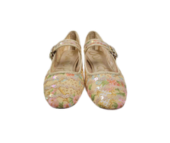Sam Edeman Michaela Beige Multi Mesh Mary Jane