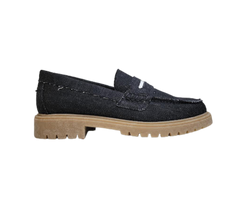 Blublonc Helga Black Denim Sport Loafer