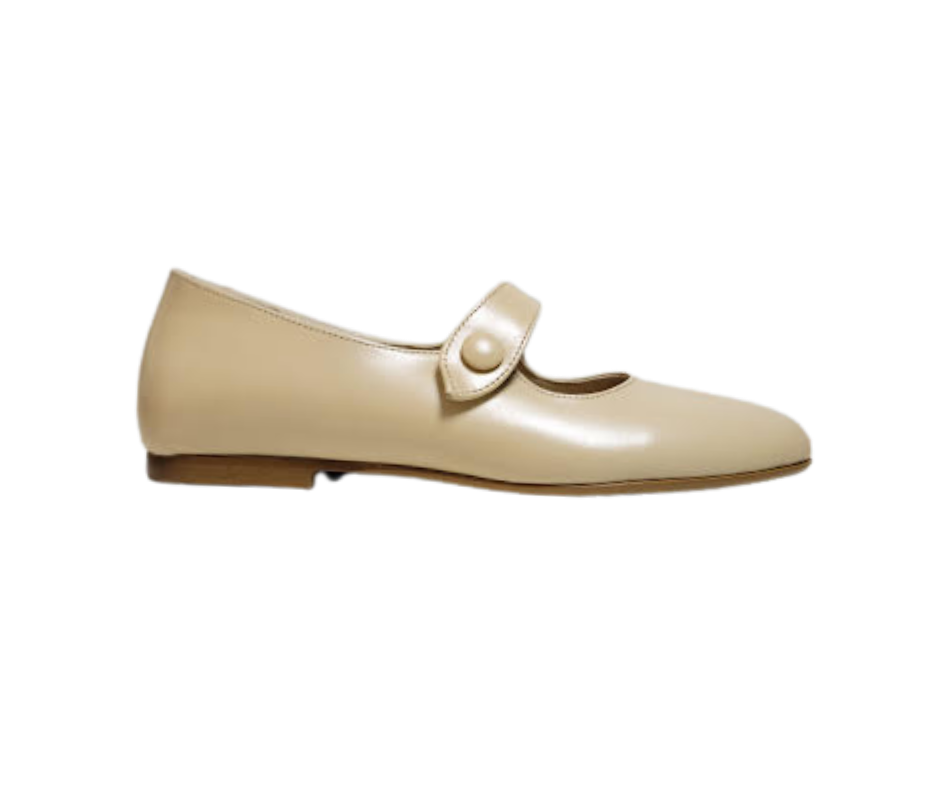 Blublonc Cia Nude Leather Mary Jane