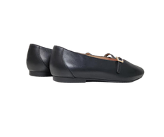 Esporre PearlZick Ladies Black Leather Low Mary Jane