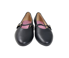 Esporre PearlZick Ladies Black Leather Low Mary Jane