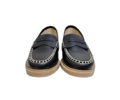 Blublonc Hetty Black Leather Loafer