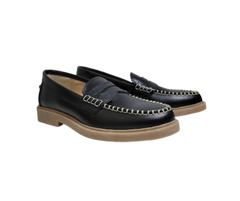 Blublonc Hetty Black Leather Loafer