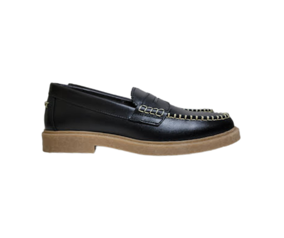 Blublonc Hetty Black Leather Loafer
